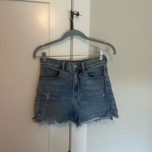 Casual Frayed Denim Shorts